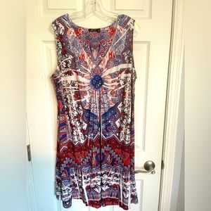 Silky and fun Apt. 9 dress, 3x